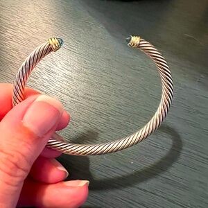 GUC David Yurman Blue Topaz Cable Bracelet